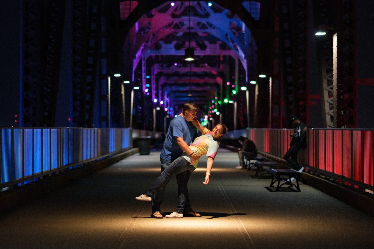 Samuel and Pamela on the Big Four Bridge
