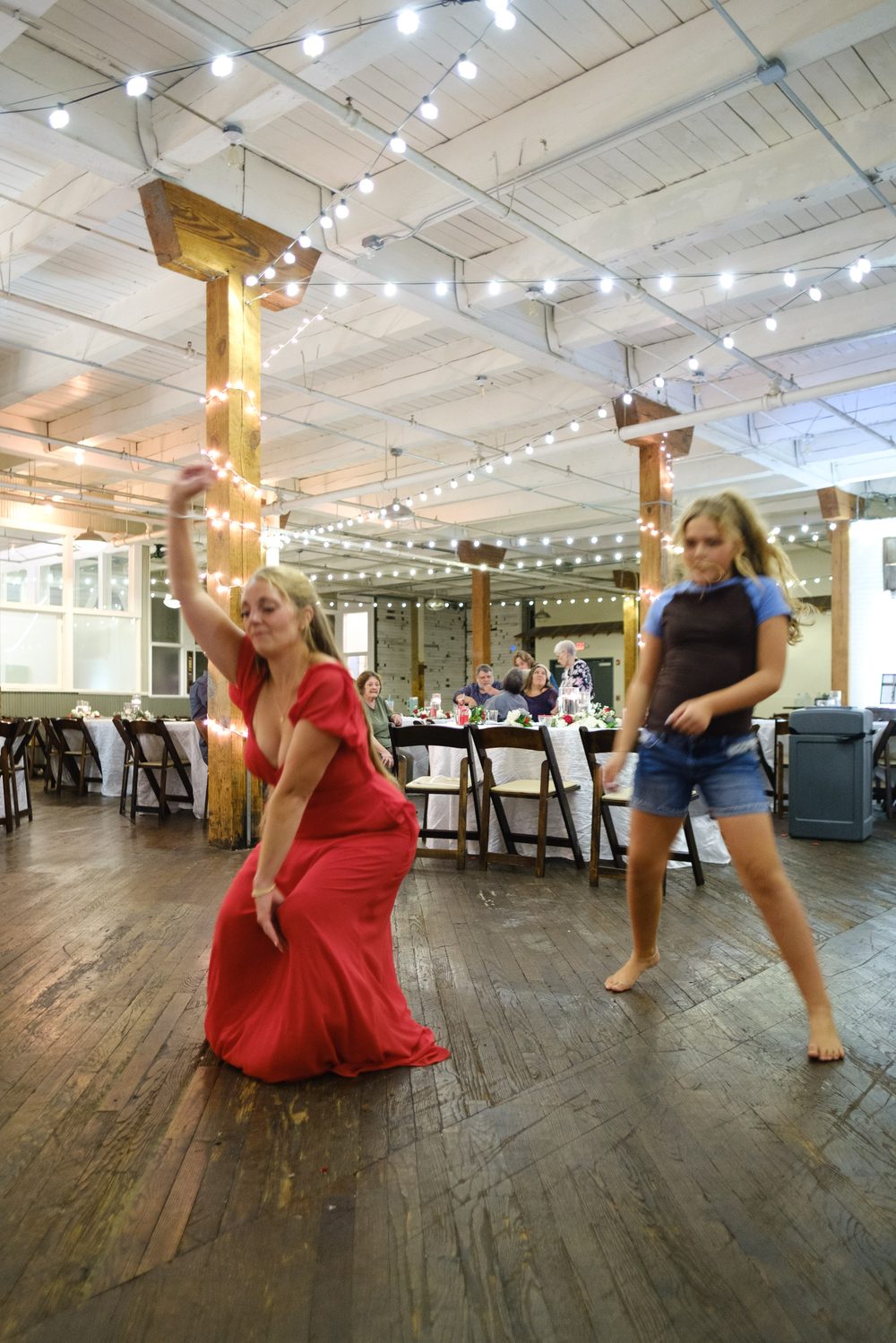 Pamela dancing with Lily