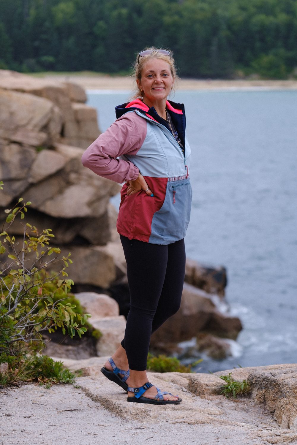 Pamela on the coast